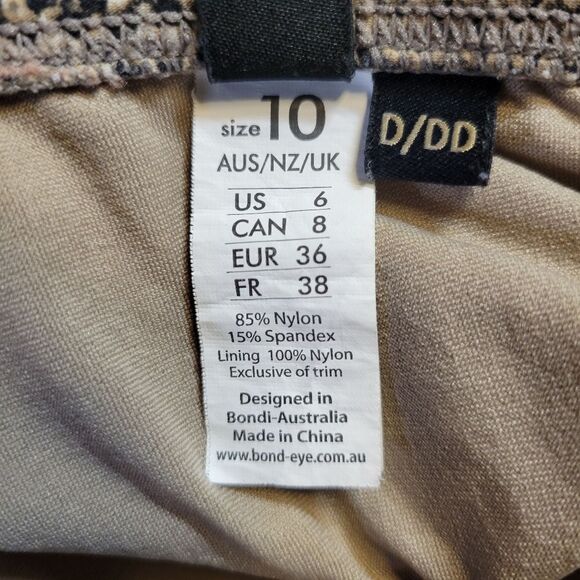 Bond Eye Nip Tuck Snakeskin Snake Print One Piece Swimsuit - Picture 10 of 11